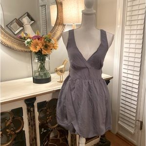 2/$40 Poetry Pretty Periwinkle Blue Little Dress Juniors L Large
